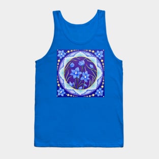 Skyblue Sun Orchid Tank Top